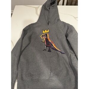 Coach X Jean Michel Basquiat Hoodie  S‎ Gray  Embroidery Pockets